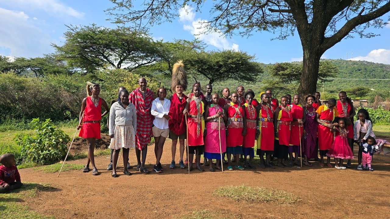 Maasai cultural dance that I participated in