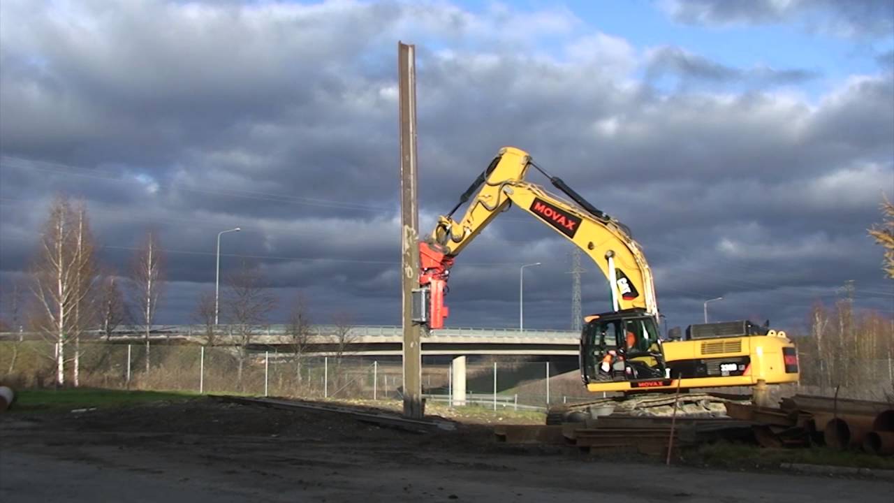 MOVAX Side grip installing sheet piles