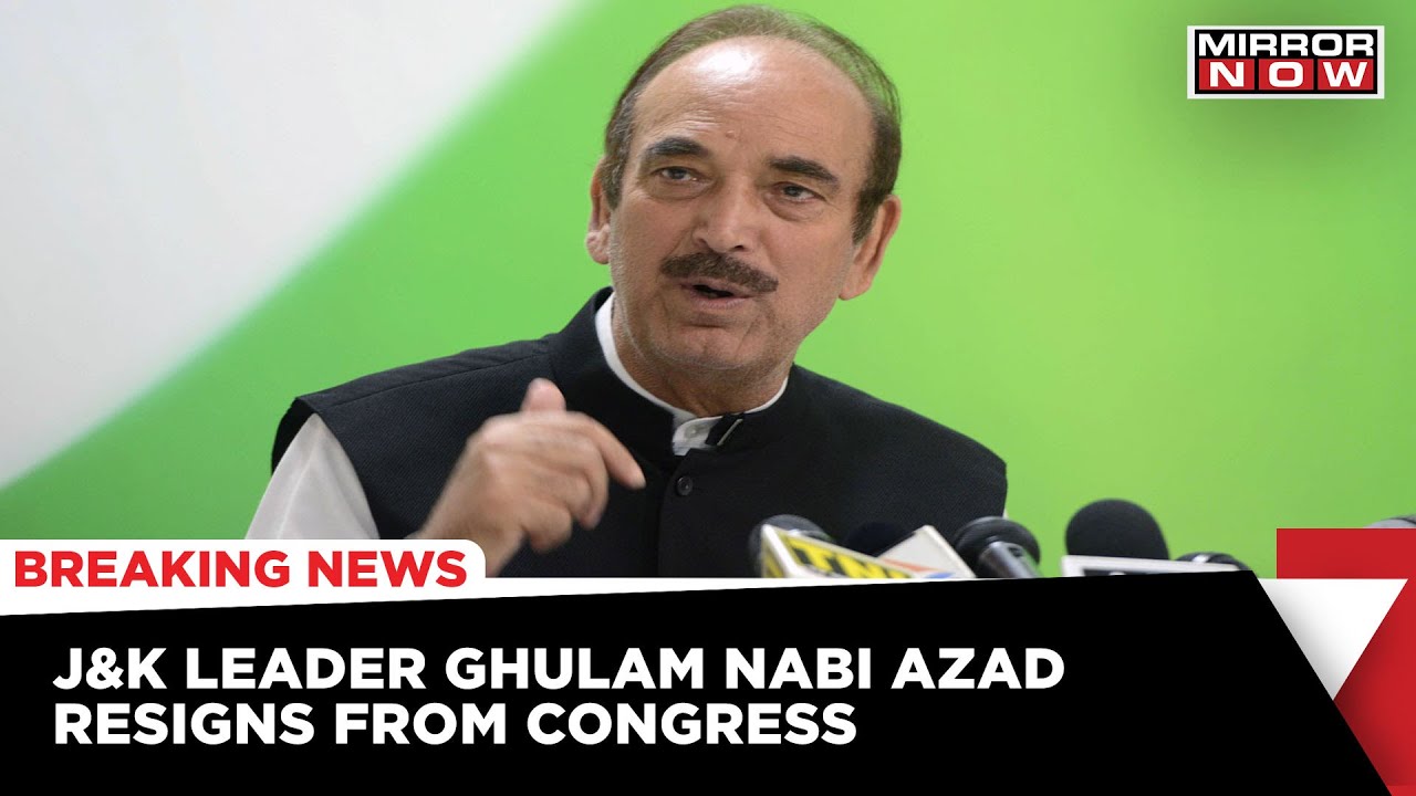Senior Congress Leader Gulam Nabi Azad Resigns From His Post, Sent Letter To Sonia Gandhi