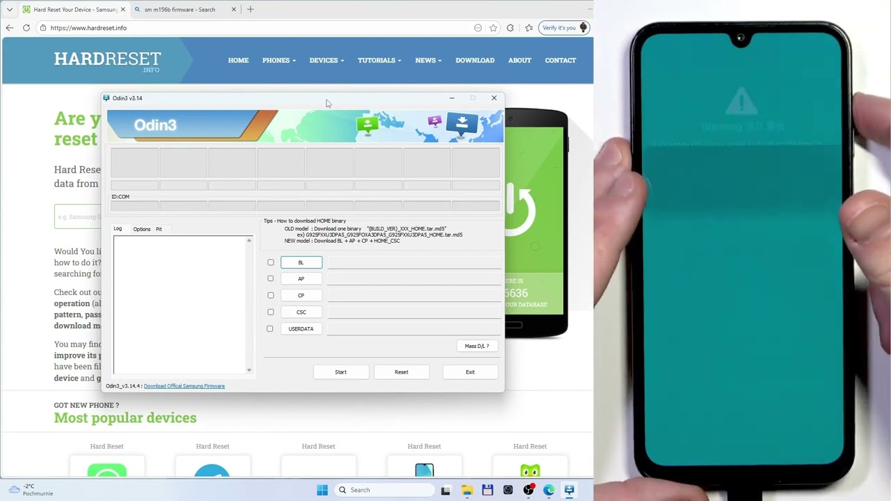 سامسونج Galaxy M15 5G – كيفية التحديث يدويًا عبر Odin