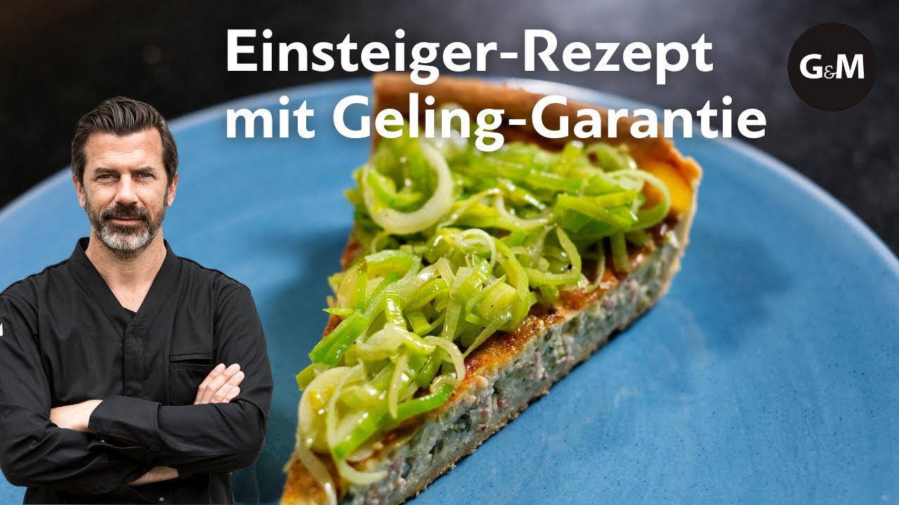 Rezept: Lauchquiche von Andreas Caminada | GaultMillau Schweiz