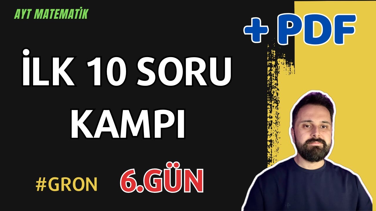 AYT İLK 10 SORU KAMPI 6.GÜN | GRON