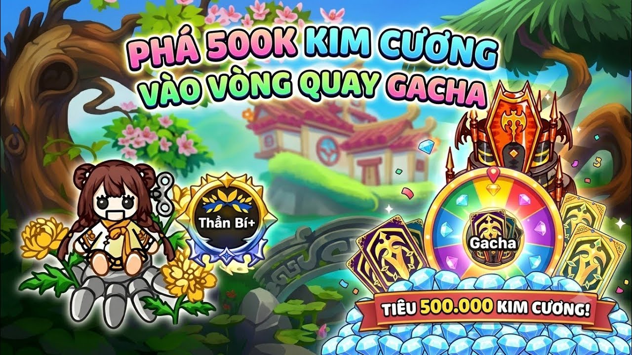 GTD Ph&aacute; 500k kim cương v&agrave;o gacha | Gold Tower Defence 