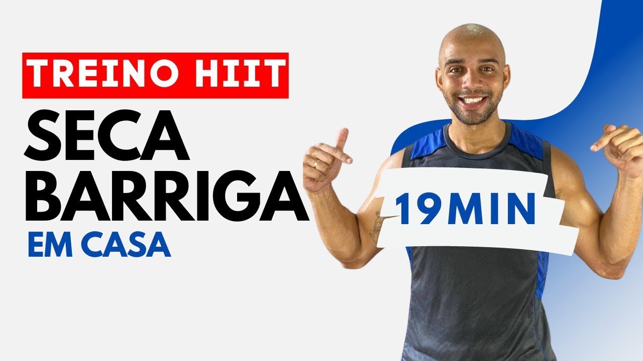 TREINO HIIT SECA BARRIGA e elimina gordura em casa - Prof Caio Ribeiro