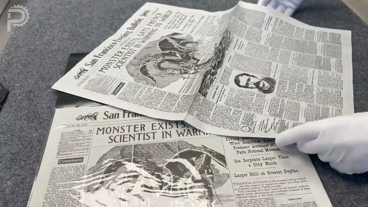 20K Leagues Under the Sea Monster Exists! Newspaper