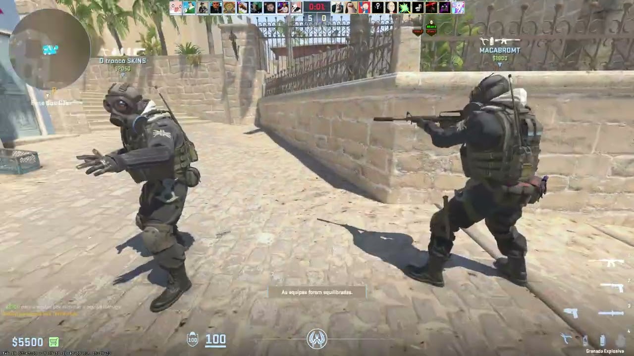 Counter Strike 2 2026 MAPA MIRAGE CASUAL, O GUERREIRO FOI SHOW, JUNTOS COM OS COLEGAS😂😂😂🙌🙌