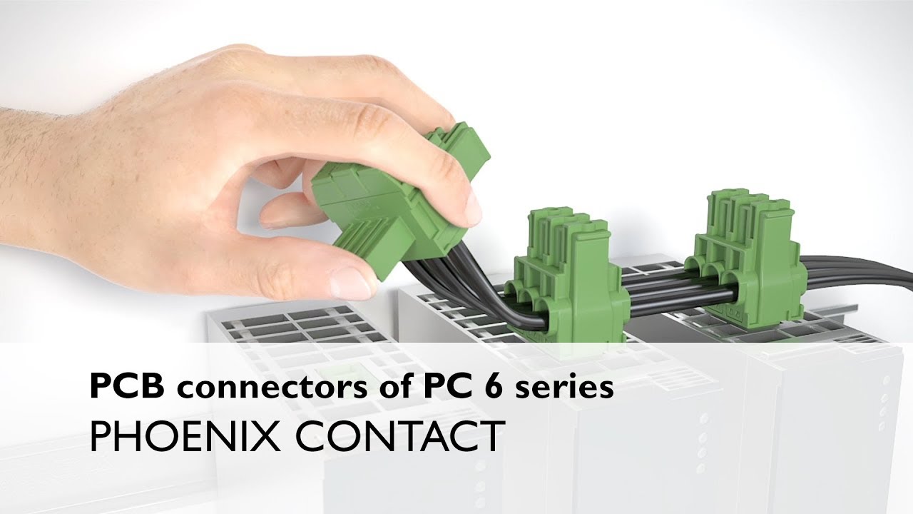 Power distribution made easy by PCB connectors of the PC 6 series