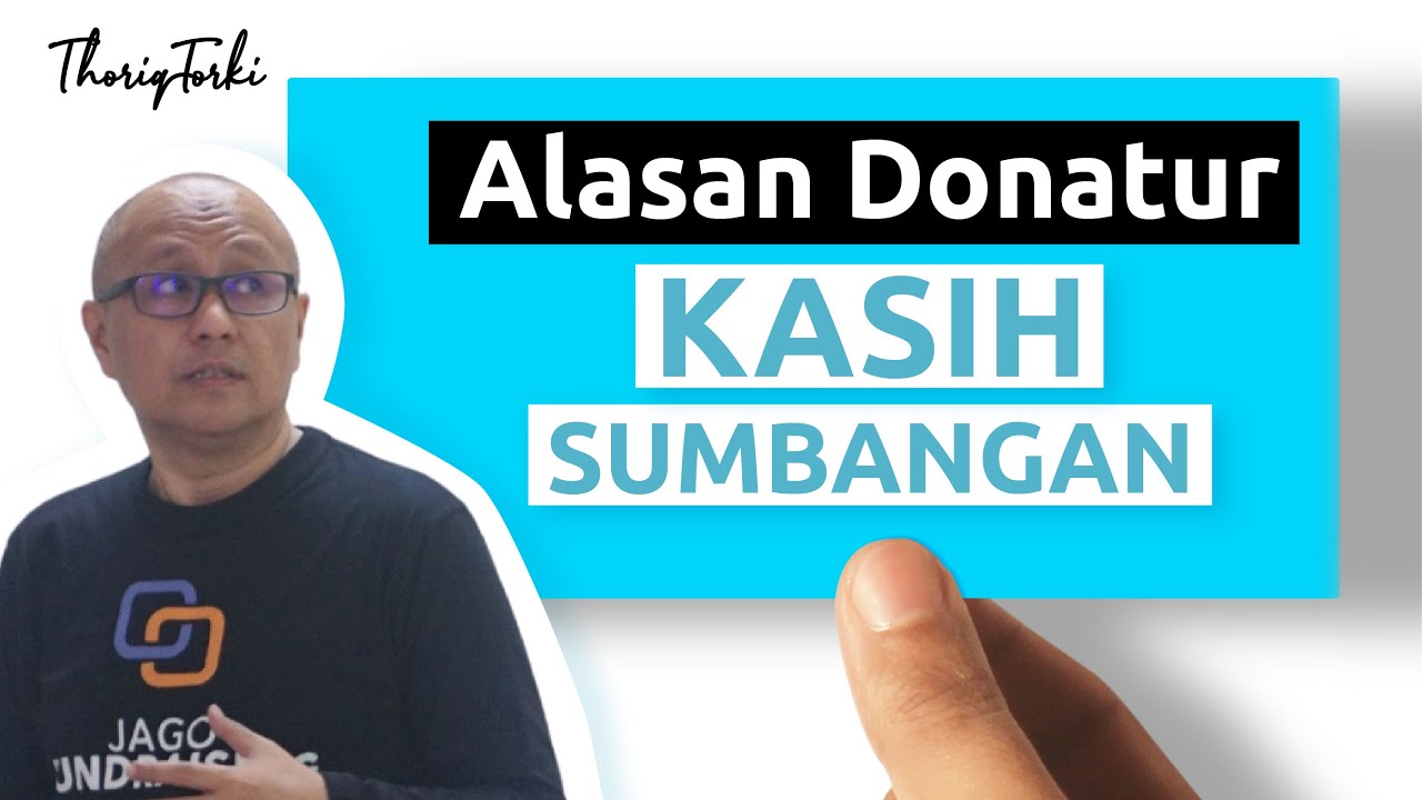 Alasan Donatur kasih Sumbangan