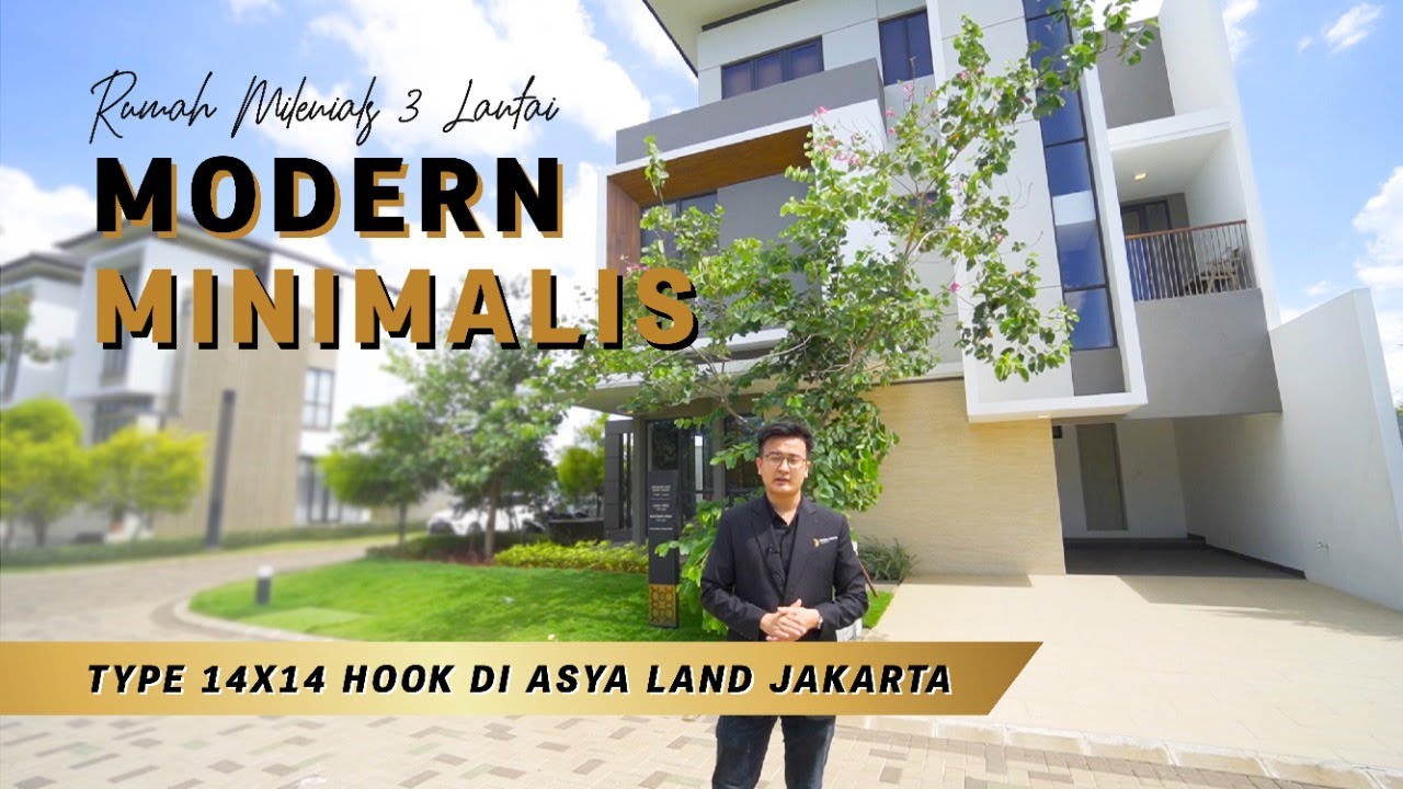 Rumah Millennials 3 Lantai Dengan Desain Modern Minimalis Type 14x14 Hook di Asya Land Jakarta!