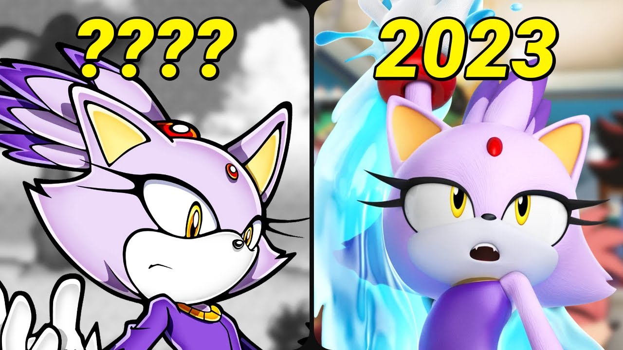 Эволюция BLAZE THE MEOW от Sonic Games