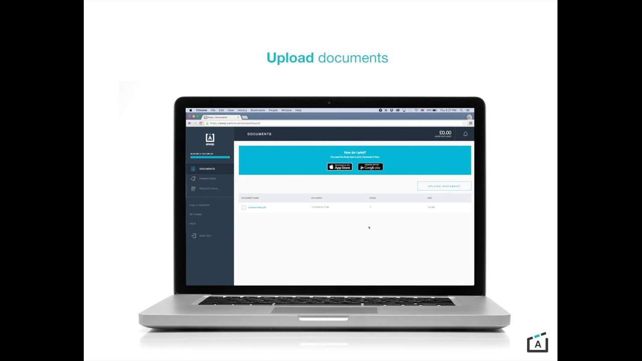 How to upload documents from computer | Aiwip
