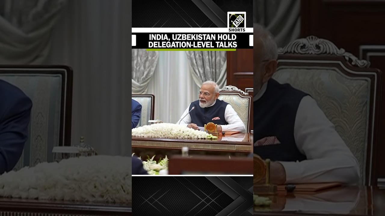 PM Modi holds delegation level talks with Uzbekistan President Shavkat Mirziyoyev in Tashkent