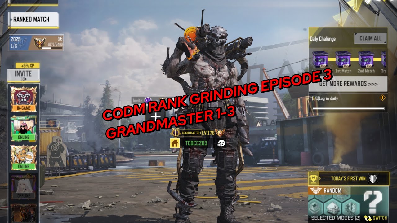 CODM RANK GRINDING GRANDMASTER 1-3