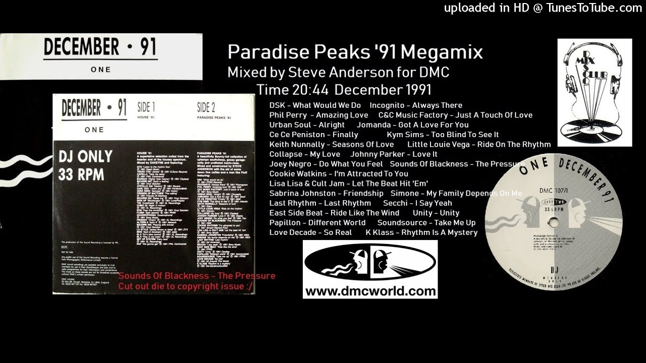 Paradise Peaks 91 (DMC Mix By Steve Anderson December 1991)