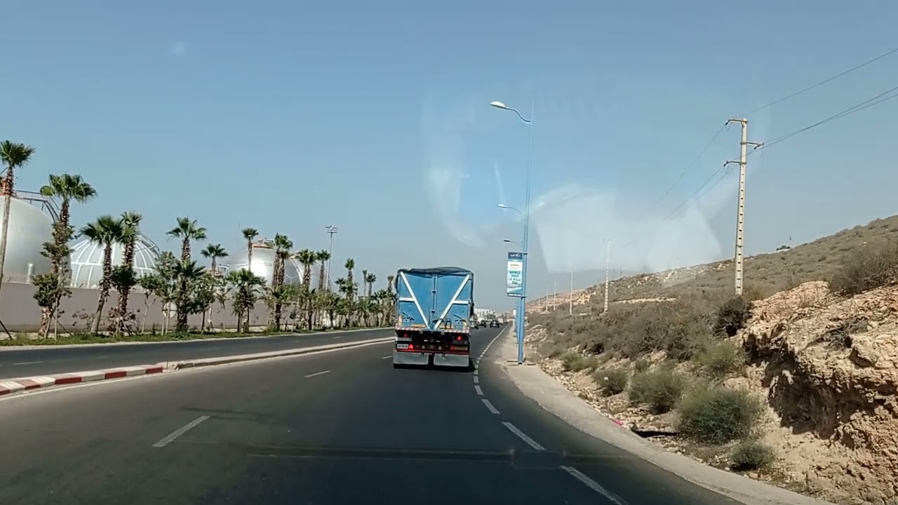 طريق من اكادير قرب مرجان الى اورير