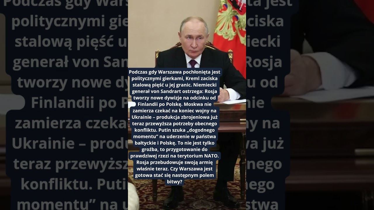 UJAWNIONO PLAN INWAZJI PUTINA NA POLSKĘ