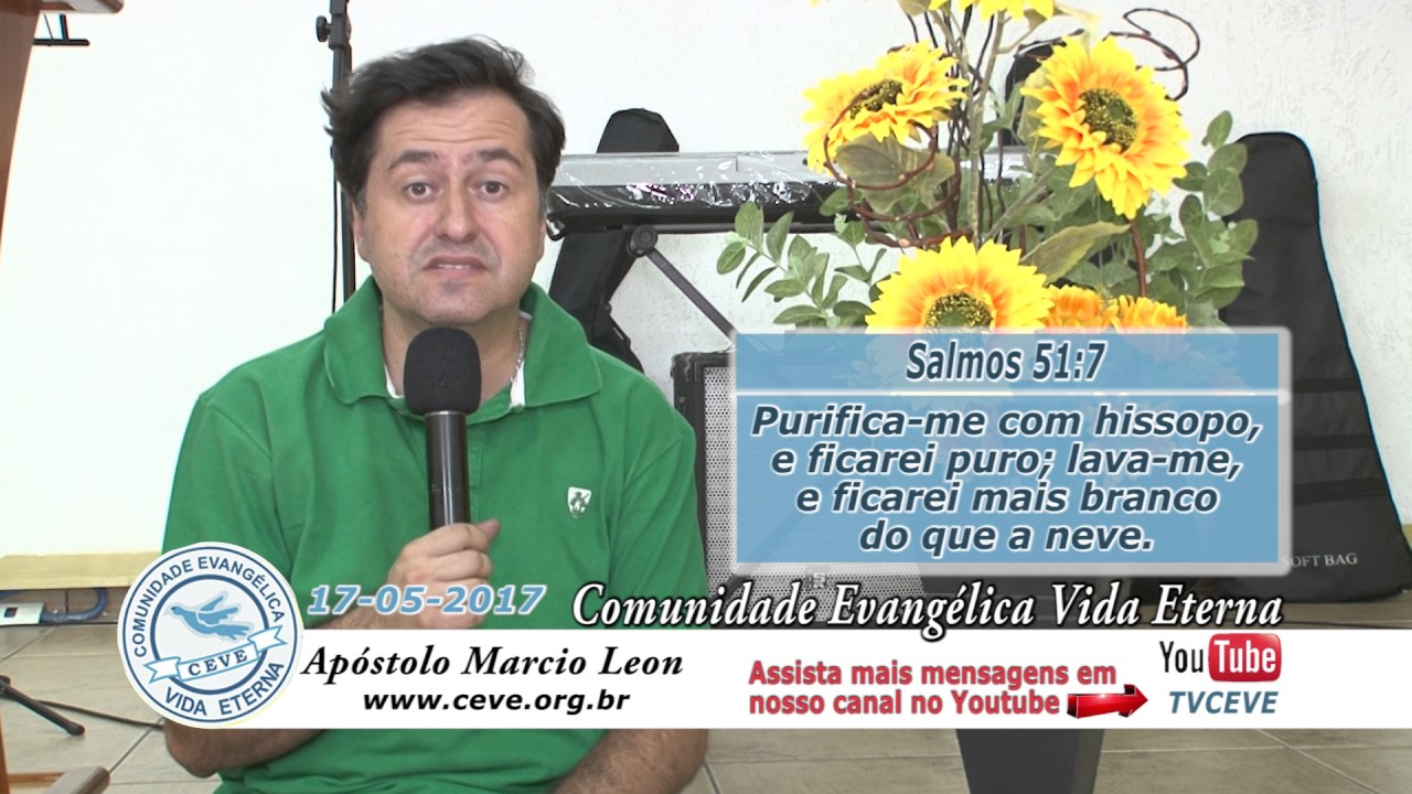 TV CEVE Alimento Di&aacute;rio com Ap&oacute;stolo M&aacute;rcio Leon 17-05-2017