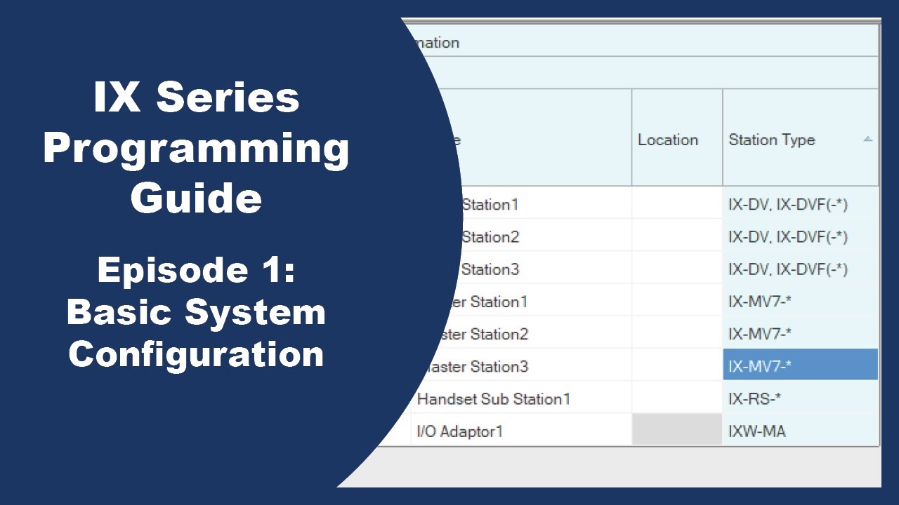 IX Series Programming Walkthrough Introduction (2024)