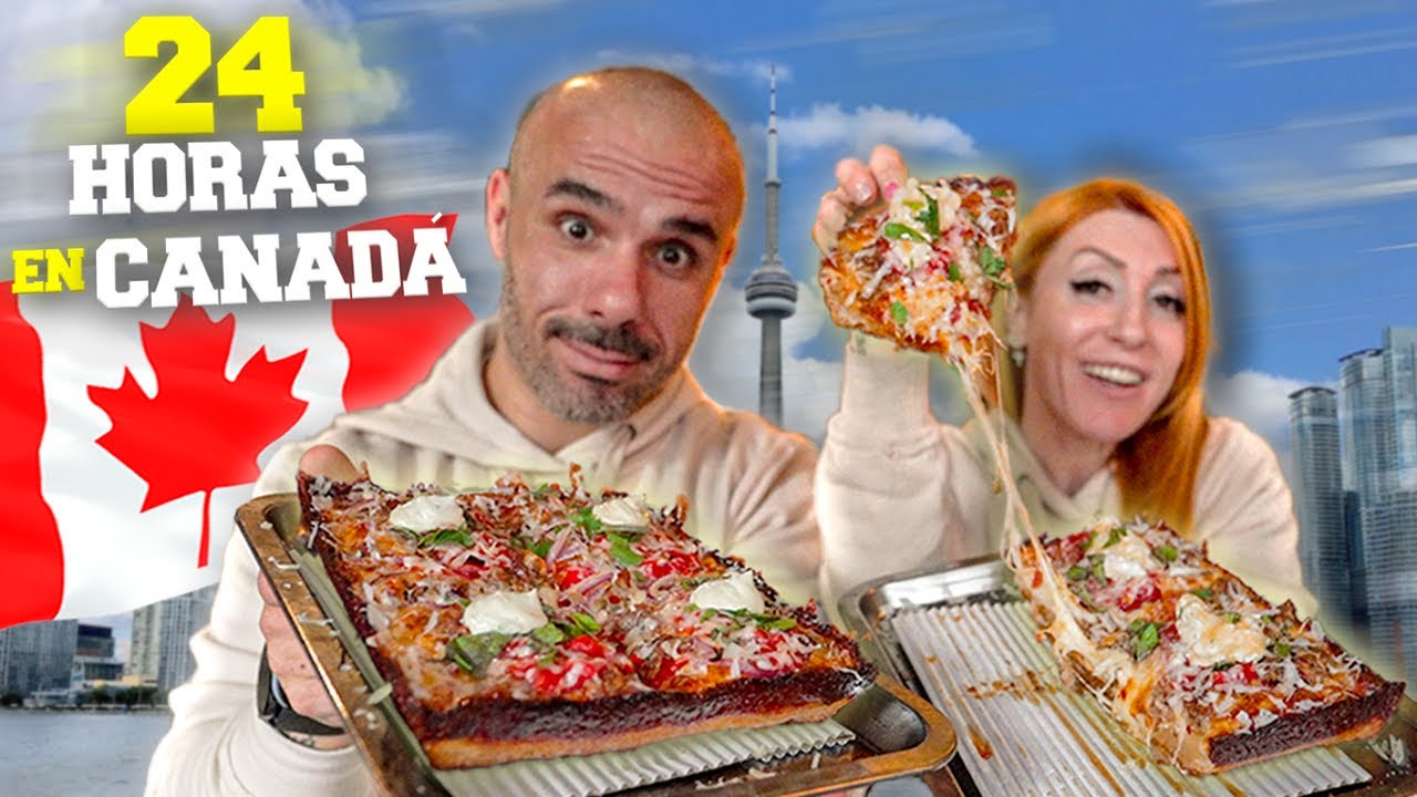 24 HORAS COMIENDO en CANADÁ * TIM HORTONS, ST.LAWRENCE MARKET, PIZZA DETROIT STYLE*