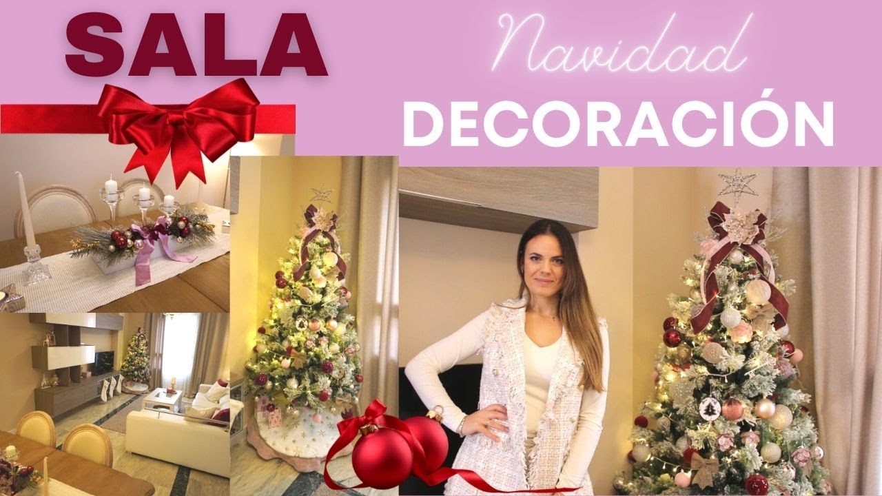 DECORACIÓN de la SALA 🔴 NAVIDAD  2022 🎄🎀 / HELENA GARCIA