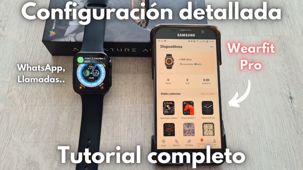 ¿Cómo configurar tu Smartwatch HW8 Ultra con Wearfit Pro? | Tutorial completo