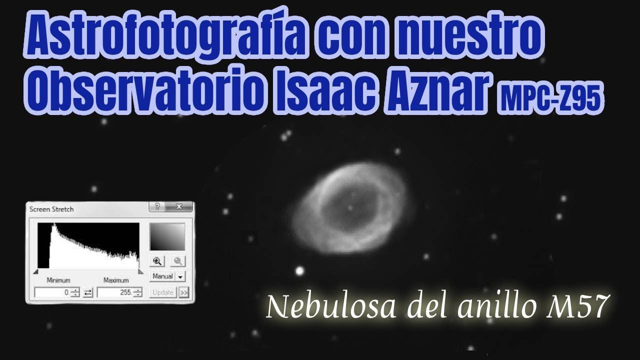 Astrofotografía de la nebulosa del anillo, M57, por control remoto