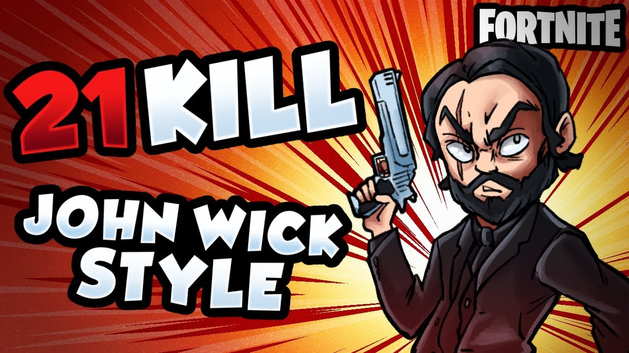 21 KILL GAME JOHN WICK STYLE | Fortnite
