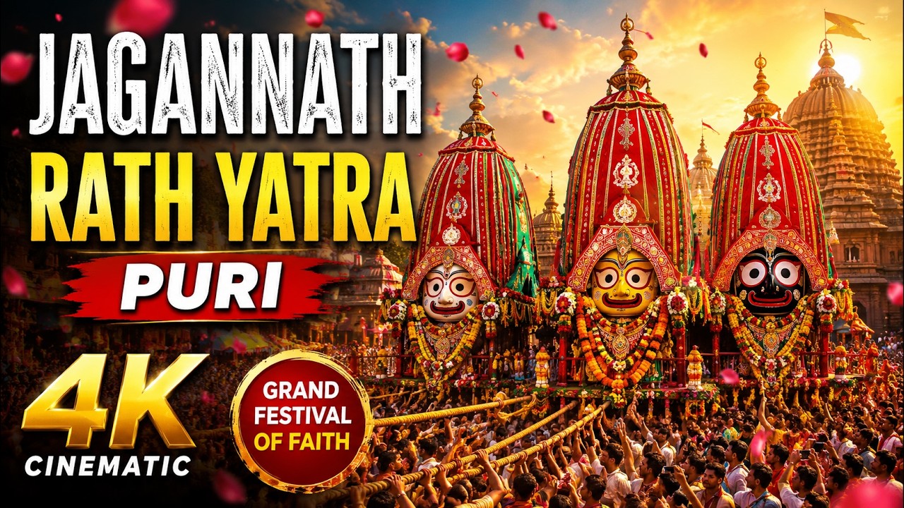 Puri Rath Yatra | Lord Jagannath's Divine Chariot Festival in 4K | AI Cinematic Visualization