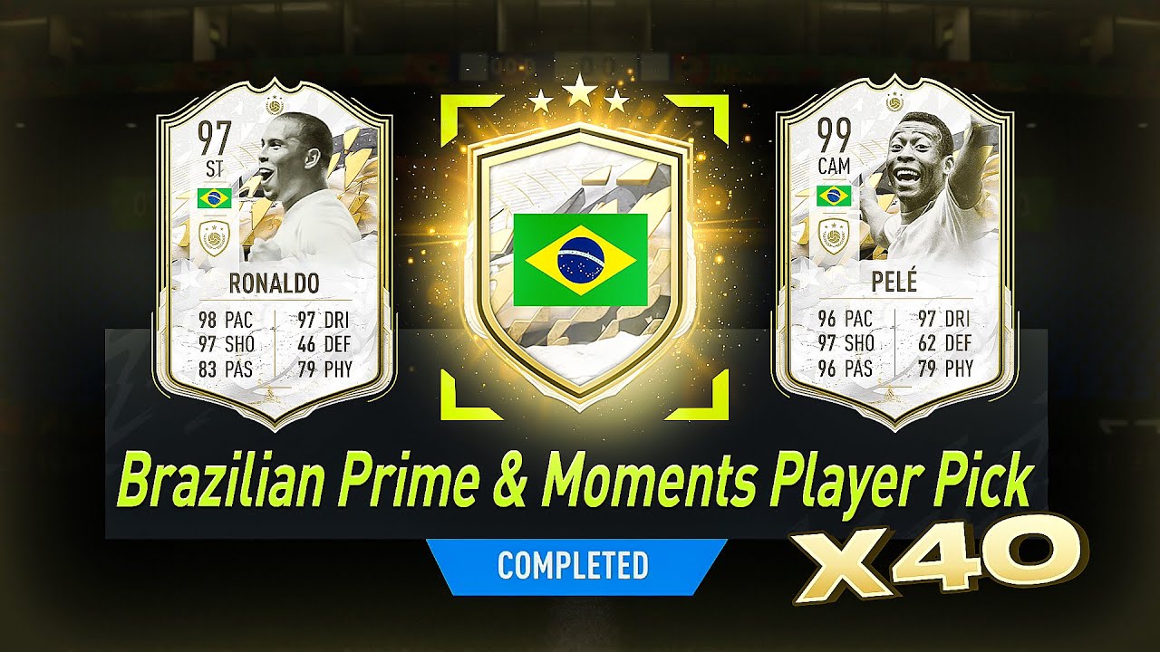 FIFA 22 40 x Brazilian Prime or Moments Icon Player Pick Packs!