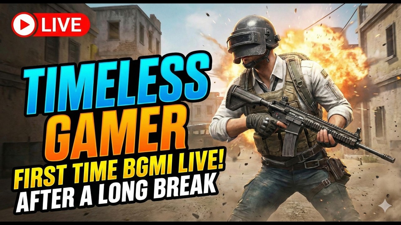 🔥 First Time BGMI LIVE! | Back to the Battlegrounds | Timeless Gamer