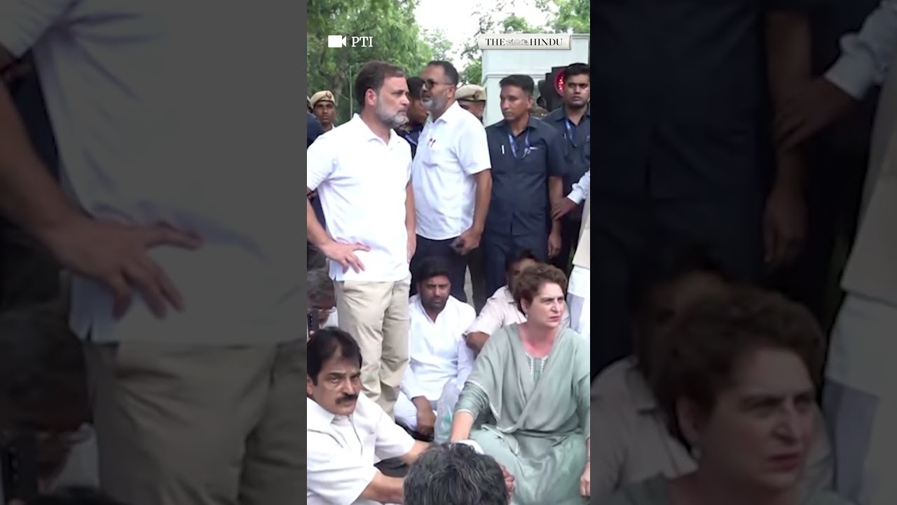 Rahul Gandhi, Priyanka Gandhi, Kharge lead protests near PM Modi's residence