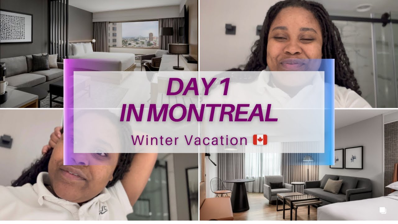 First Day In Montreal Quebec Canada 🇨🇦 Check Out My Hotel Room Hyatt Hotel Downtown Montreal🇨🇦