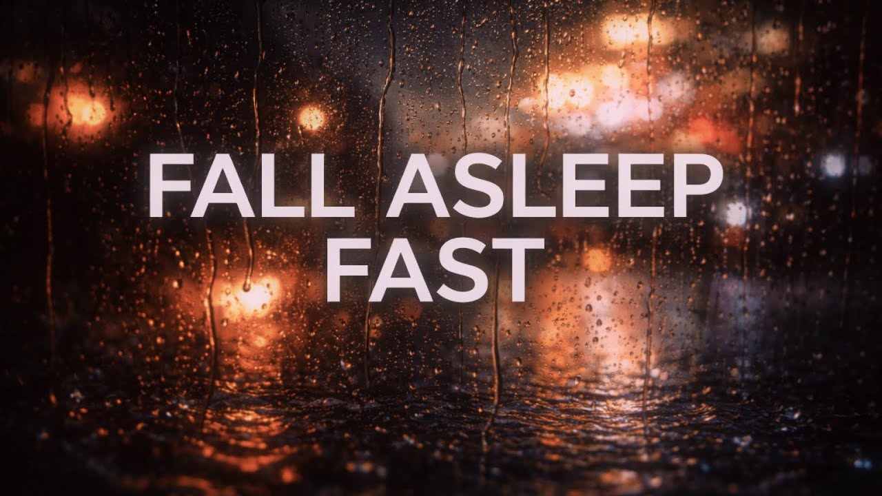 Gentle Rain for Deep Sleep | 10 Hours | Black Screen