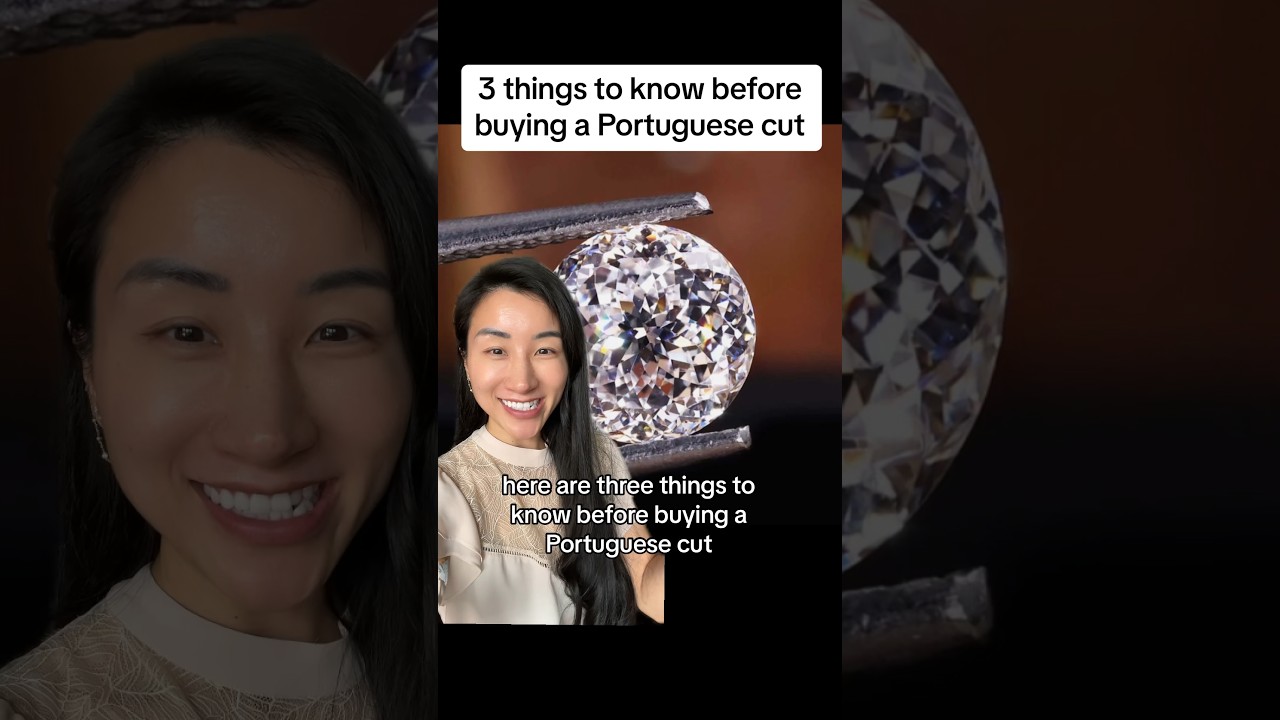 Watch this before buying a Portuguese cut gemstone #engagementring #engagementrings #diamond