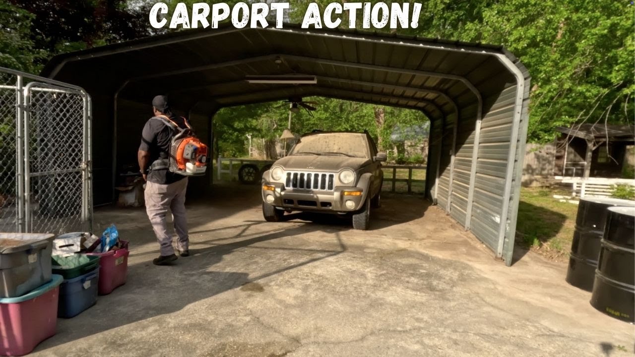 Carport Action! Getting Ready To Start Back Working On My Projects!!