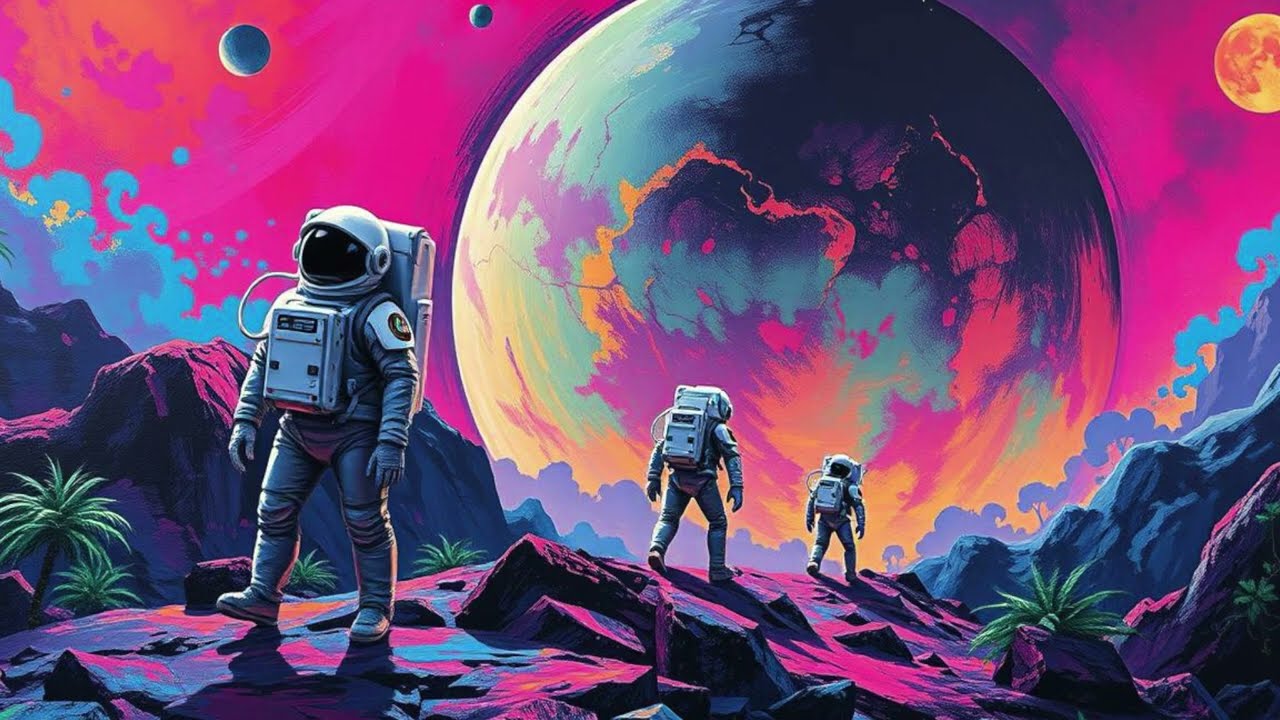 FLOW STATE 🪐 4-Hour Synthwave Focus Mix | Study, Chill, Sleep & Deep Focus Music