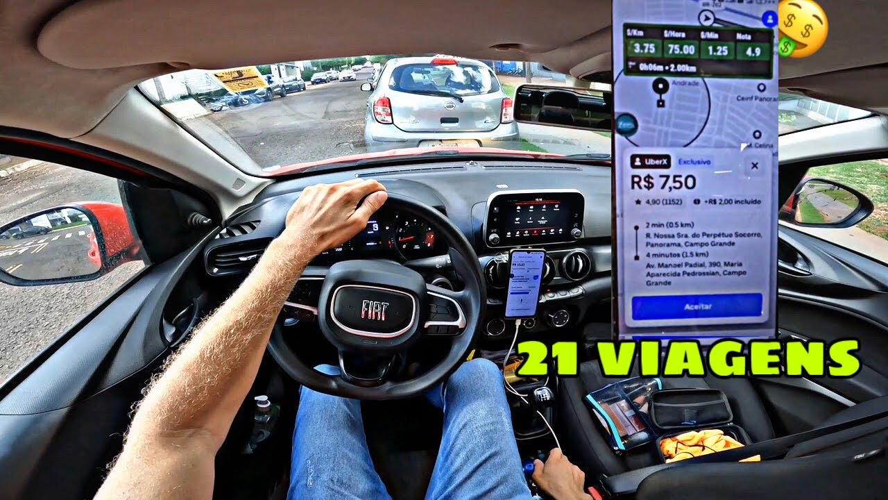 RODANDO 137 KM NA UBER / COMBUSTÍVEL / GASTOS E LUCRO FINAL🤑