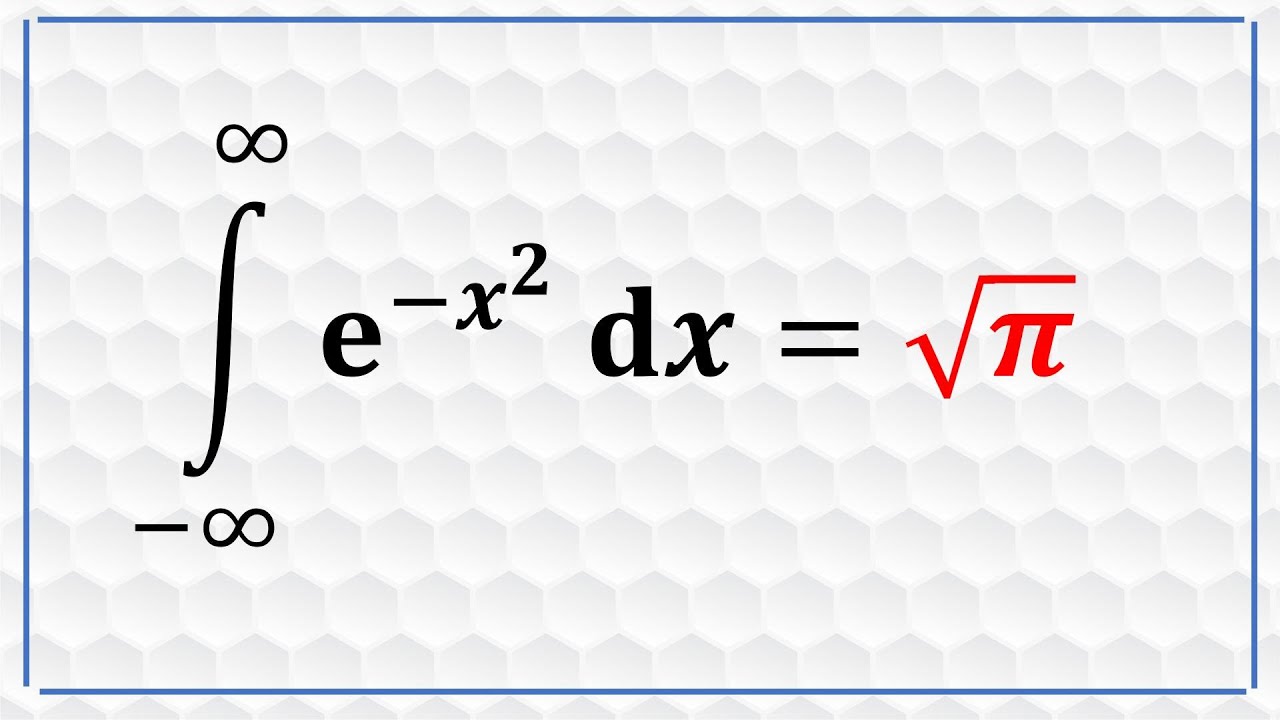 Gaussian Integral [Int{e^-x^2} from -inf to inf]
