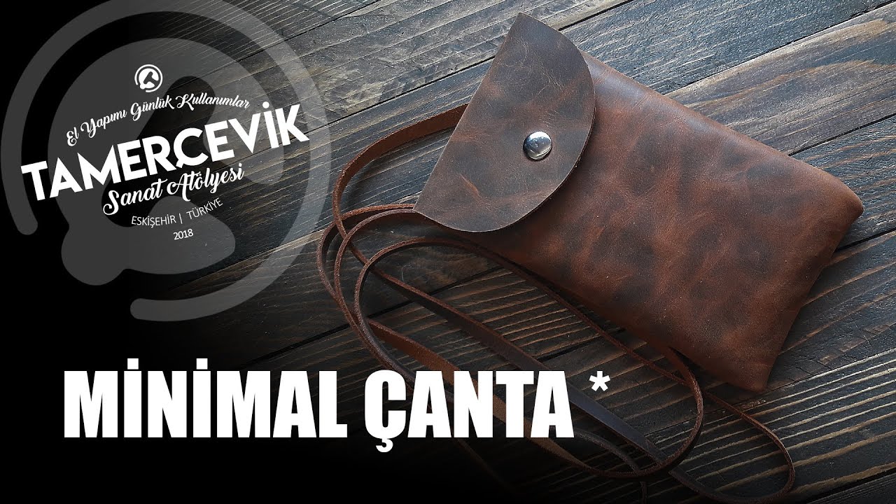 MİNİ ÇANTA Deri Çanta Yapımı (Bedava Kalıp linkte)