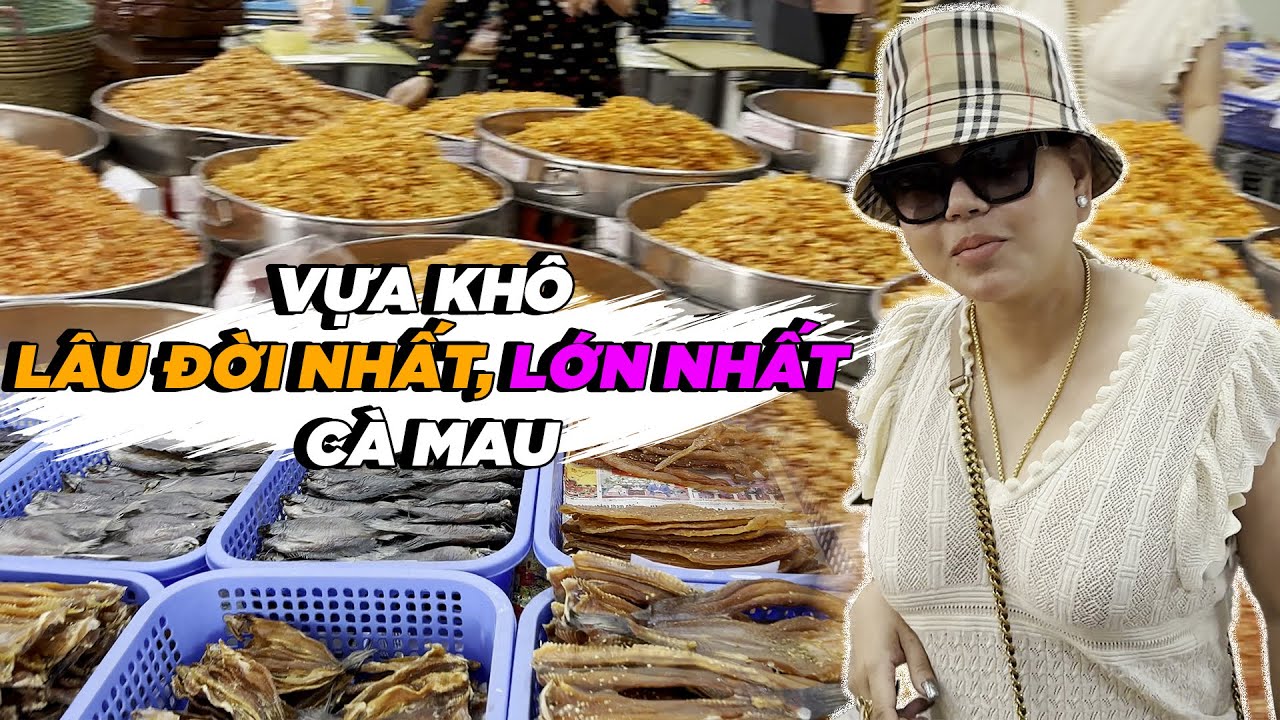 LÊ GIANG tham quan TRÙM VỰA KHÔ CÀ MAU và được tặng quá trời quà