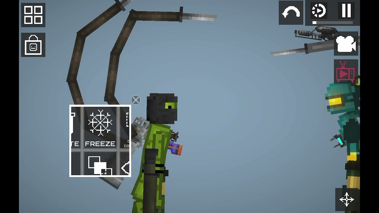 Robot vs melon but upgraded [talking] 