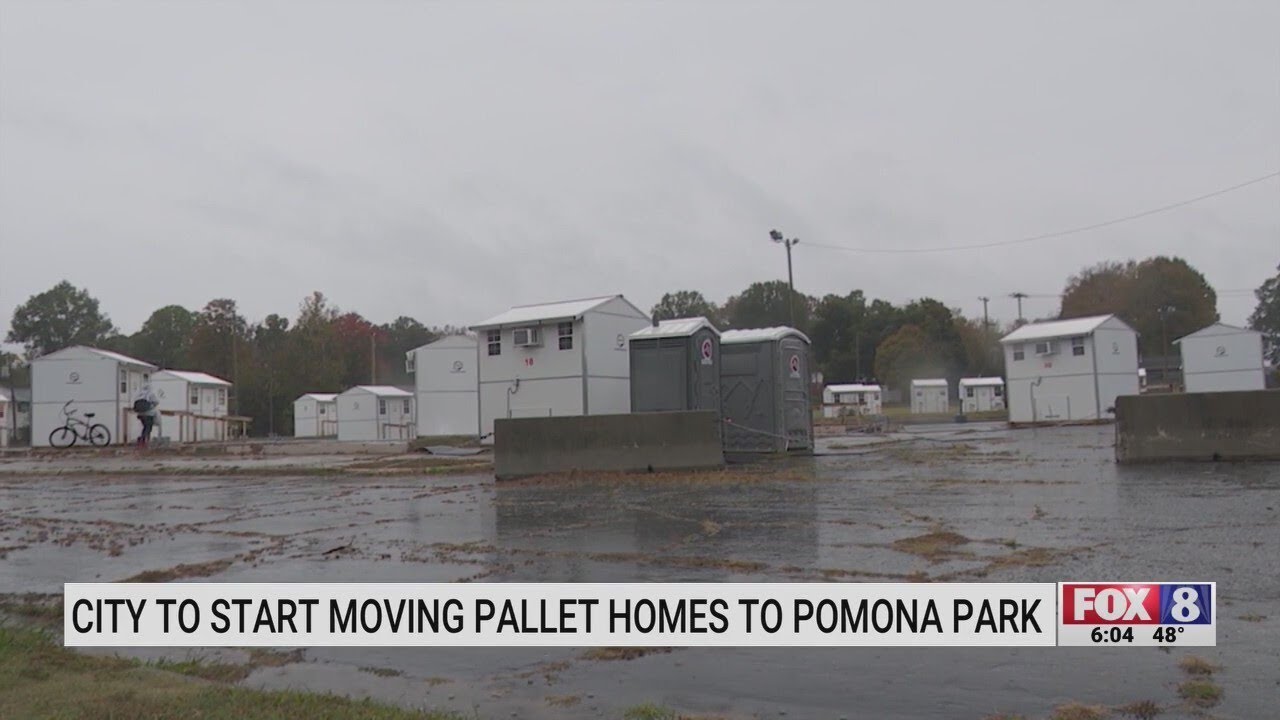 City of Greensboro to start moving pallet homes to Pomona Park