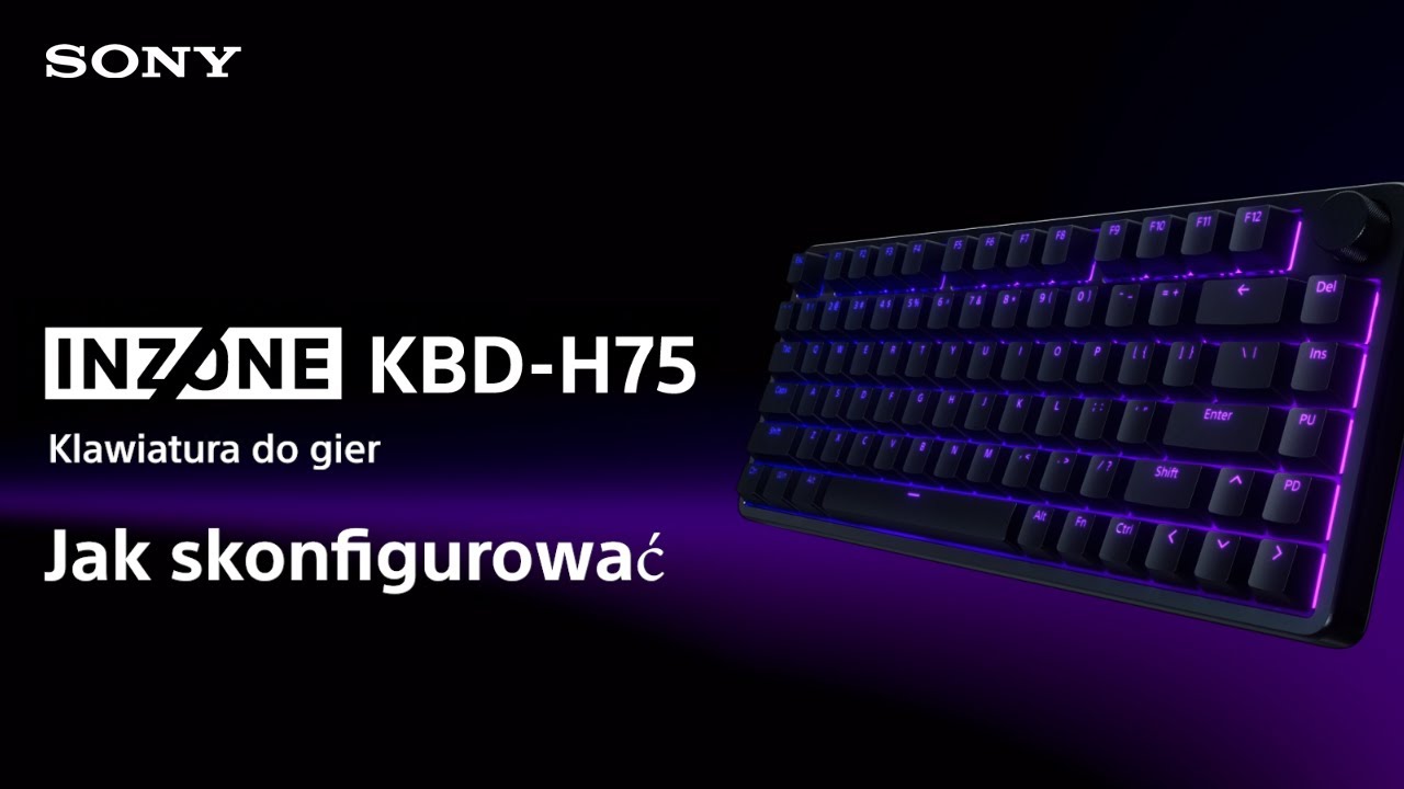 Jak skonfigurować klawiaturę do gier Sony INZONE KBD-H75
