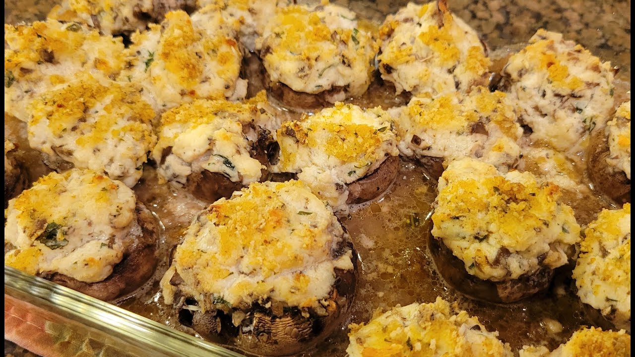 Amazing Ricotta Stuffed Mushrooms