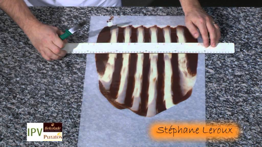 Demonstratie decoratietechnieken chocolade door Stéphane Leroux (deel 1/14)