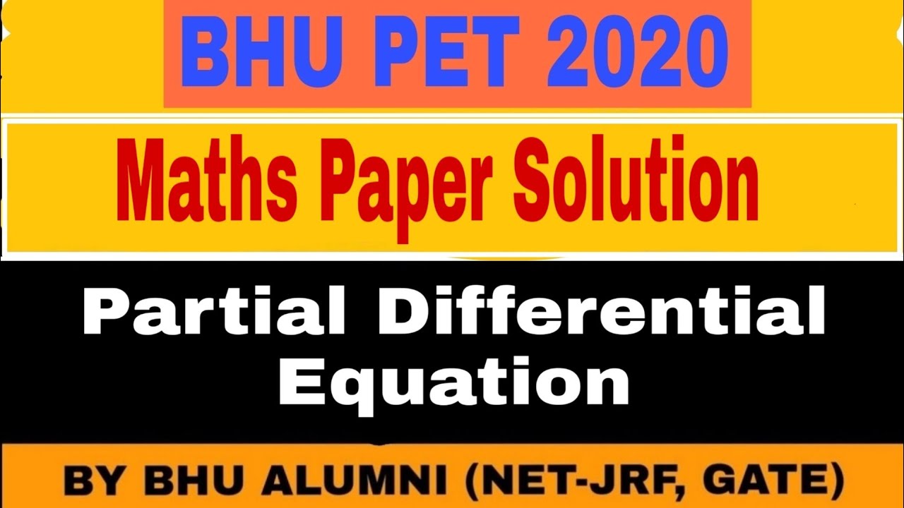 BHU MSc entrance math 2020 Paper solution | BHU PET Math 2020 paper solution BHU PET MATH 2020anskey