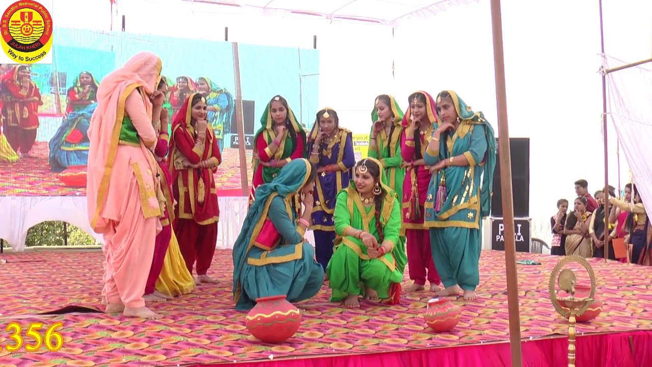 Wonderful Gidha performance by students of Dr.B.S.Sandhu Memorial Public School