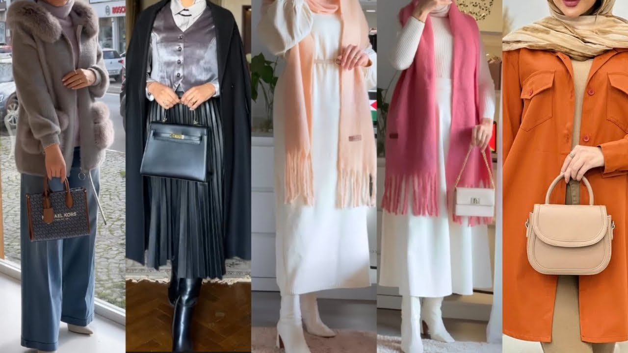 موضة شتاء وربيع2024🌟موديلات ألبسة نسائية للمحجبات شتوية  modest clothing/hijab style/modest fashion