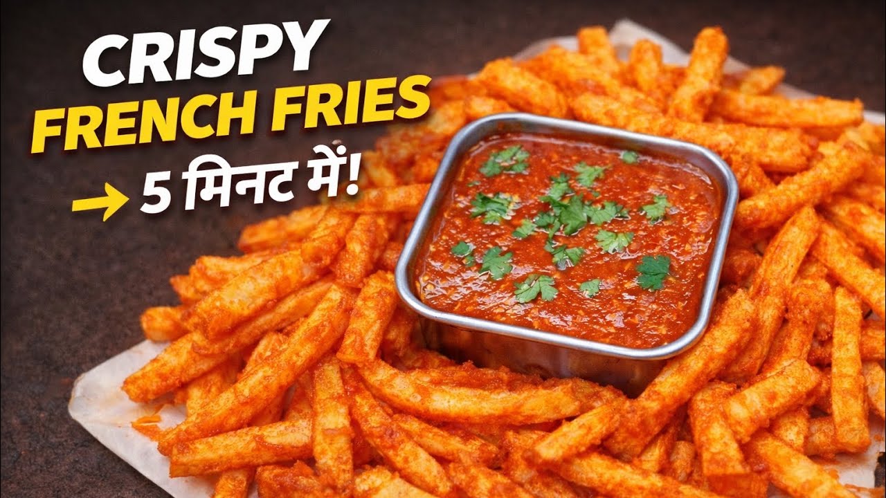 Secret Trick! 5 मिनट में Crispy French Fries | Market जैसे Fries घर पर 🍟