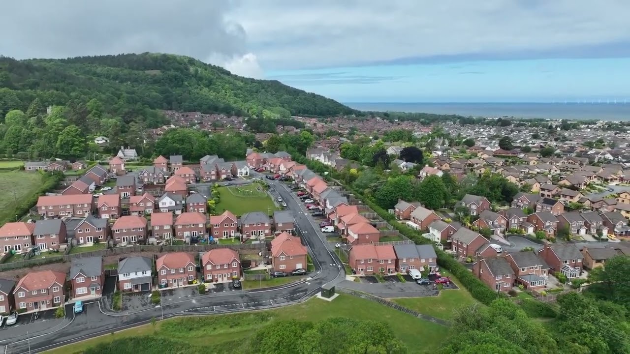 A short flight over the Aberkinsey estate Abergele